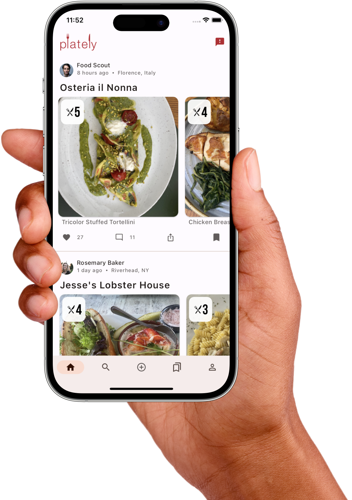 Plately app mockup